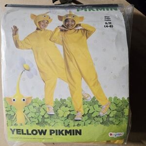 Nintendo Pikmin Kids Costume Yellow Size Small 4-6 NEW